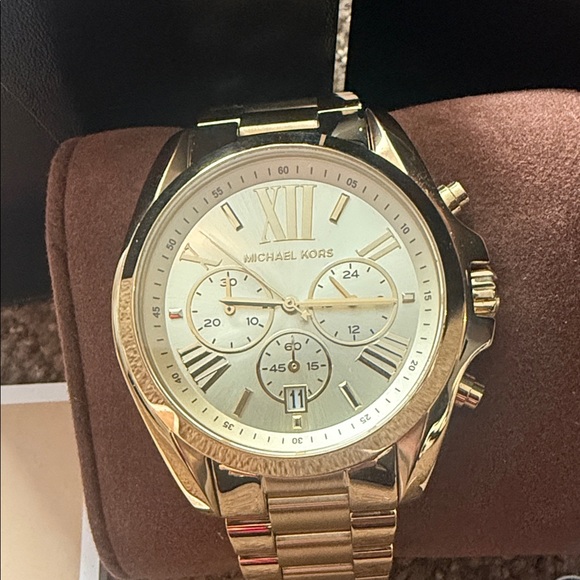 Michael Kors Gold Chronograph Watch - Picture 2 of 10